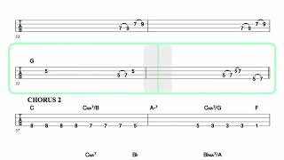 YES ● Long Distance Runaround  Isolated Bass  TAB [upl. by Nile]