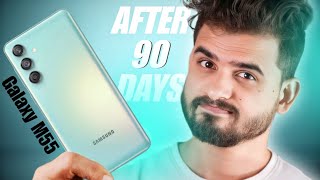 Samsung Galaxy M55 Long Term Review after 90 Days [upl. by Nirtiak108]