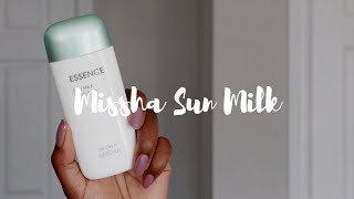 Missha AllAround Safe Block Essence Sun Milk SPF50 PA  Sunscreen for Dark Skin  Lakisha Adams [upl. by Dianthe]