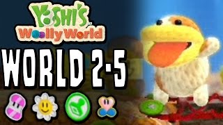 Yoshis Woolly World Level 25  100 Sunny Flowers Stamp Patches Wonder Wools amp Full Health [upl. by Leksehcey824]