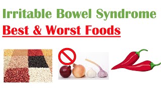 Best amp Worst Foods to Eat with Irritable Bowel Syndrome IBS  Reduce Risk and Symptoms of IBS [upl. by Evatsug]