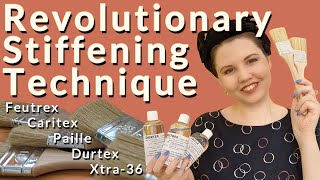 Chemical felt hat stiffener how to use Feutrex Caritex Paille Durtex Xtra 36 [upl. by Helbonnah438]