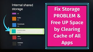 Google TV  How to clear Cache  Clear Cache of all Apps [upl. by Godding]