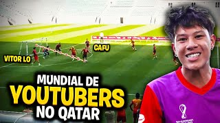 JOGAMOS EM UM ESTÃDIO DE COPA DO MUNDO CAMPEONATO MUNDIAL DE YOUTUBERS NO QATAR [upl. by Alue]