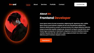 Create Simple Personal Portfolio Website with HTML CSS Step by Step Tutorial [upl. by Samanthia553]