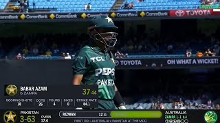 Babar Azam wicket out dismissal Today match by Adam zampa [upl. by Eveiveneg153]