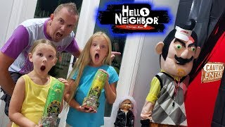 Hello Neighbor Treasure X Toy Scavenger Hunt We Scare Him off [upl. by Swamy]