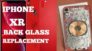 Iphone XR Back Glass ReplacementBroken Glass Without Laser [upl. by Aronoff]