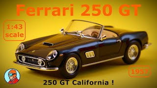 Ferrari 250 GT California  143 Scale model car  DieCast amp Cars [upl. by Ahsakal515]