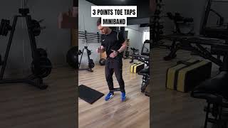 3 POINTS TOE TAPS MINIBANDS academia fitness [upl. by Bloom]