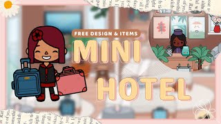 FREE aesthetic mini hotel  Toca Life World [upl. by Koblick947]