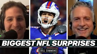 NFL Season’s Biggest Surprises With Peter Schrager  The Bill Simmons Podcast [upl. by Arob73]