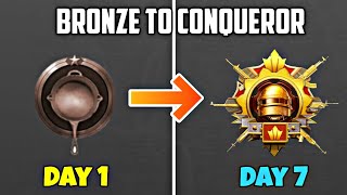 FROM BRONZE TO CONQUEROR🔥TIPS amp TRICK 100 WORKING in PUBG MOBILE [upl. by Eiggem]