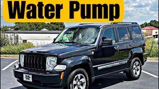 2009  2013 Jeep Liberty 37L Water Pump Replacement [upl. by Irabaj]