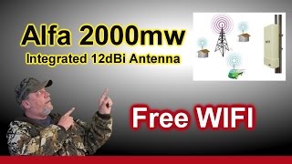 Alfa Networks UBDo LongRange Antenna  USB wireless long range network Wifi Adapter [upl. by Rexanna]