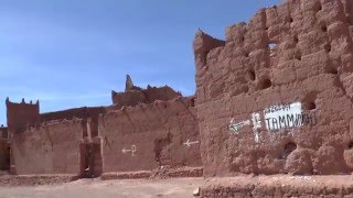 Remains of the Ancient Kasbah at Tamdaght village  High Atlas Mountains Morocco [upl. by Kreindler]