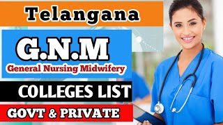 G N M Nursing All districts COLLEGES List  Govt amp Private Colleges List  202425 [upl. by Arliene767]