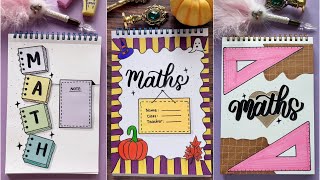 5 Creative Math Notebook Designs to Inspire You 📐📘  DIY Notebook Cover  NhuanDaoCalligraphy [upl. by Nnaed808]