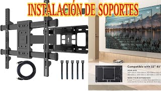 💢INSTALACIÓN DE SOPORTE PANTALLA DE 30 a 85 PULGADAS 💢samsung smart Soporte TV Pantallas de 3285 [upl. by Arjun]