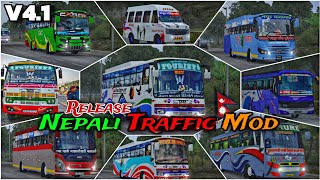 New Nepali Traffic Mod V41 For Bus Simulator Indonesia bussimulatorindonesia bussid BRP GAMING [upl. by Schroth72]