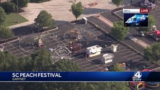 SC Peach Festival kicks off in Gaffney [upl. by Neladgam]