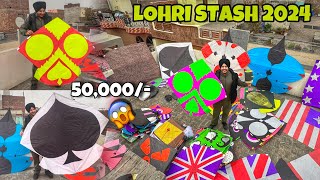 Lohri stash 2024 😱 Worth 50000  Pakistani Design  Paras  Patang  6 Tawa  12 Tawa  3 Tawa [upl. by Colver706]