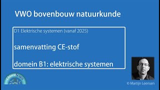 samenvatting 2025 D1 Elektrische systemen [upl. by Anigger887]