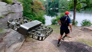 Dense Forest Trail Run with the HoverAir X1 [upl. by Yarod966]