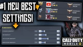 NEW BEST SETTINGS of the 1 RANKED PLAYER in Call Of Duty Mobile [upl. by Ynnaj847]