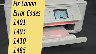 Canon Pixma TS7720 TS7722 How To Resolve Support Code 1401 1403 1430 1485 [upl. by Tnomel730]