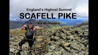 SCAFELL PIKE via Mickledore Englands Highest Summit [upl. by Meridith]