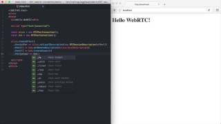 Initiate a WebRTC connection between two local endpoints [upl. by Matlick]