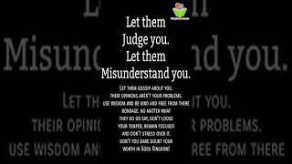 Let them judge you bible quotes christ proverbs thinkcreatelearn [upl. by Jallier151]