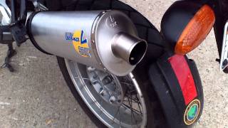 BMW r1100GS Leo Vince Exhaust sound cat delete [upl. by Slohcin]