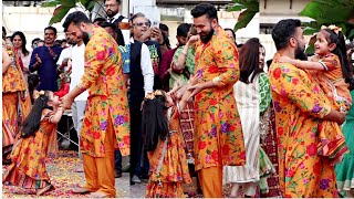 Shilpa Shetty Daughter Samisha Adorable Moment With Daddy Raj Kundra At Ganpati Visarjan 2024 [upl. by Asreht]