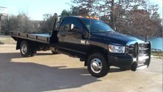 2010 DODGE RAM 3500 SLT CUMMINS DIESEL 4X4 FLAT BED FOR SALE SEE WWW SUNSETMILAN COM [upl. by Enela]