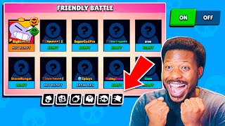 FRIENDLY BATTLE with ALL MODIFIERS l Brawl Stars [upl. by Drahser143]