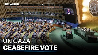 UN closer to Gaza ceasefire vote [upl. by Niarb92]