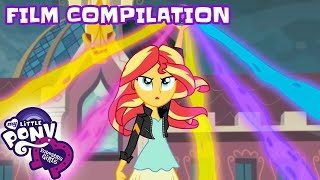 Equestria Girls  FULL FILMS Friendship Games amp Legend Of Everfree  My Little Pony MLPEG  2 HOURS [upl. by Dulla]