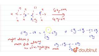 Predict all the alkenes that would be formed by dehydrohalogenation of the following halides with [upl. by Gamages]