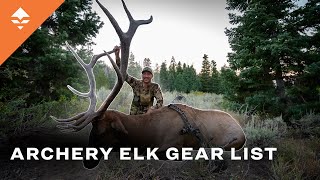 Trail Kreitzers 2023 Archery Elk Gear List [upl. by Aicittel]