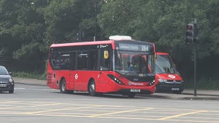 London Buses at Lewisham Station 8K [upl. by Nomi]