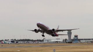 Malaysian Airlines Boeing 777200ER  Loud Rolls Royce Takeoff [upl. by Herby]