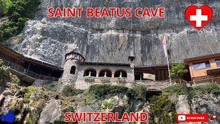 Saint Beatus Cave Thun Lake SWITZERLAND Les Grottes de Saint Beatus lac de Thoune en SUISSE [upl. by Boak]