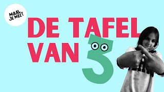 Tafels oefenen met MAAL JE MEE  de tafel van 3 [upl. by Rothenberg]