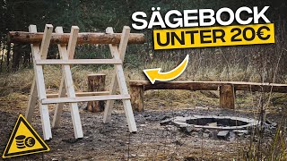 Sägebock für unter 20€ selber bauen  Schwedencamp [upl. by Dorrahs]