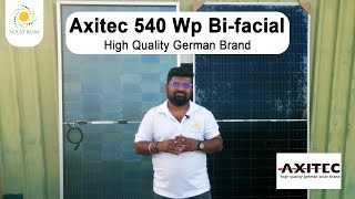 Axitec 540 Wp Bifacial  Solar panel installation in Chennai  solar panel in Tamil [upl. by Rorry702]