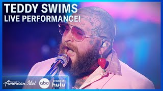 Teddy Swims Performs Global Hit quotLose Controlquot on American Idol 2024 [upl. by Walters]