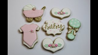 How To Make Baby Shower Cookies [upl. by Eniwtna]