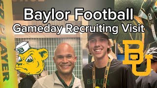 What is a Football Recruiting Gameday Visit Like Rhett Armstrong Visits Baylor [upl. by Far757]